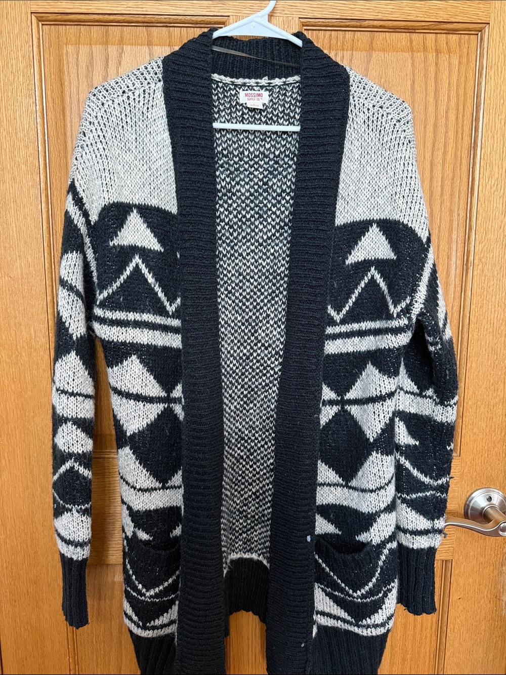 Mossimo Supply Co. Black and Tan Knit Sweater